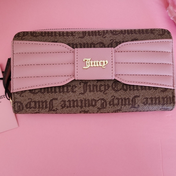 Juicy Couture Pretty Bow Lage zip around wallet - Picture 2 of 5